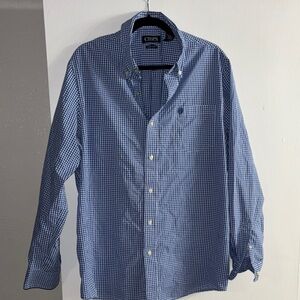 Chaps Blue Checkered Men's Shirt